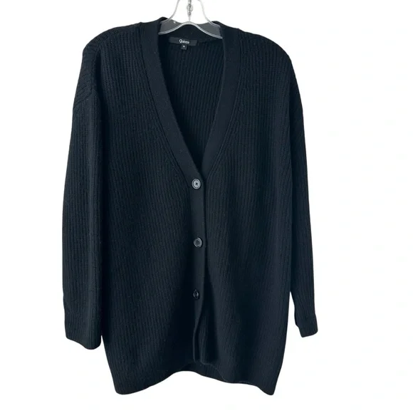 QUINCE MONGOLIAN CASHMERE OVERSIZED BOYFRIEND CARDIGAN SWEATER - Picture 4 of 8